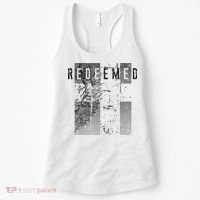 Redeemed Faded Distressed Grunge Lion With Cross Christian Women's Tank Top thumb 0