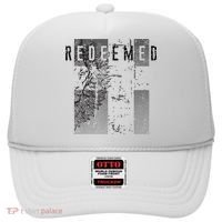 Redeemed Faded Distressed Grunge Lion With Cross Christian Hat thumb 0