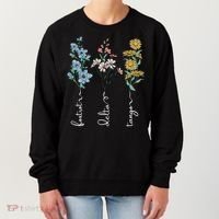 Retro Foxtrots Deltas Tangos Flower Women's Sweatshirt thumb 0