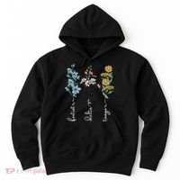 Retro Foxtrots Deltas Tangos Flower Hoodie thumb 0