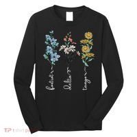 Retro Foxtrots Deltas Tangos Flower Long Sleeve Shirt thumb 0