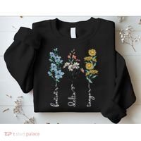 Retro Foxtrots Deltas Tangos Flower Sweatshirt thumb 2