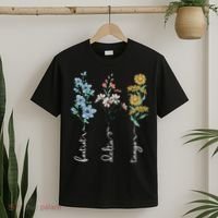 Retro Foxtrots Deltas Tangos Flower T-Shirt thumb 2