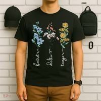 Retro Foxtrots Deltas Tangos Flower T-Shirt thumb 6