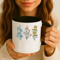 Retro Foxtrots Deltas Tangos Flower Coffee Mug thumb 3