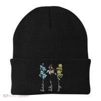 Retro Foxtrots Deltas Tangos Flower Beanie thumb 0