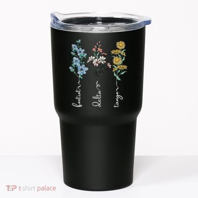Retro Foxtrots Deltas Tangos Flower Tumbler