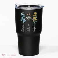 Retro Foxtrots Deltas Tangos Flower Tumbler thumb 0