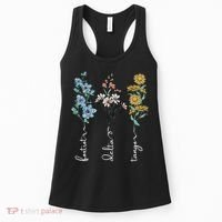 Retro Foxtrots Deltas Tangos Flower Women's Tank Top thumb 0