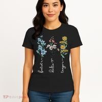 Retro Foxtrots Deltas Tangos Flower Women's T-Shirt thumb 4