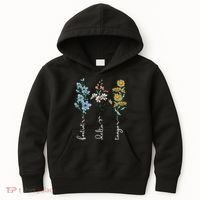 Retro Foxtrots Deltas Tangos Flower Kids Hoodie thumb 0