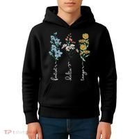 Retro Foxtrots Deltas Tangos Flower Kids Hoodie thumb 4