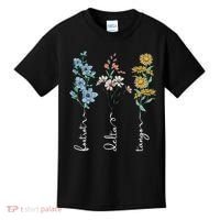 Retro Foxtrots Deltas Tangos Flower Kids T-Shirt thumb 0