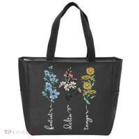 Retro Foxtrots Deltas Tangos Flower Tote Bag thumb 0