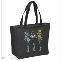 Retro Foxtrots Deltas Tangos Flower Tote Bag thumb 2