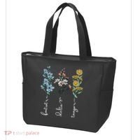 Retro Foxtrots Deltas Tangos Flower Tote Bag thumb 3