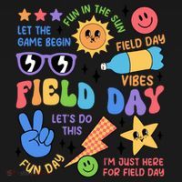 Retro Field Day Last Day Of School Teacher Field Day Cute Gift Women's Hoodie thumb 2