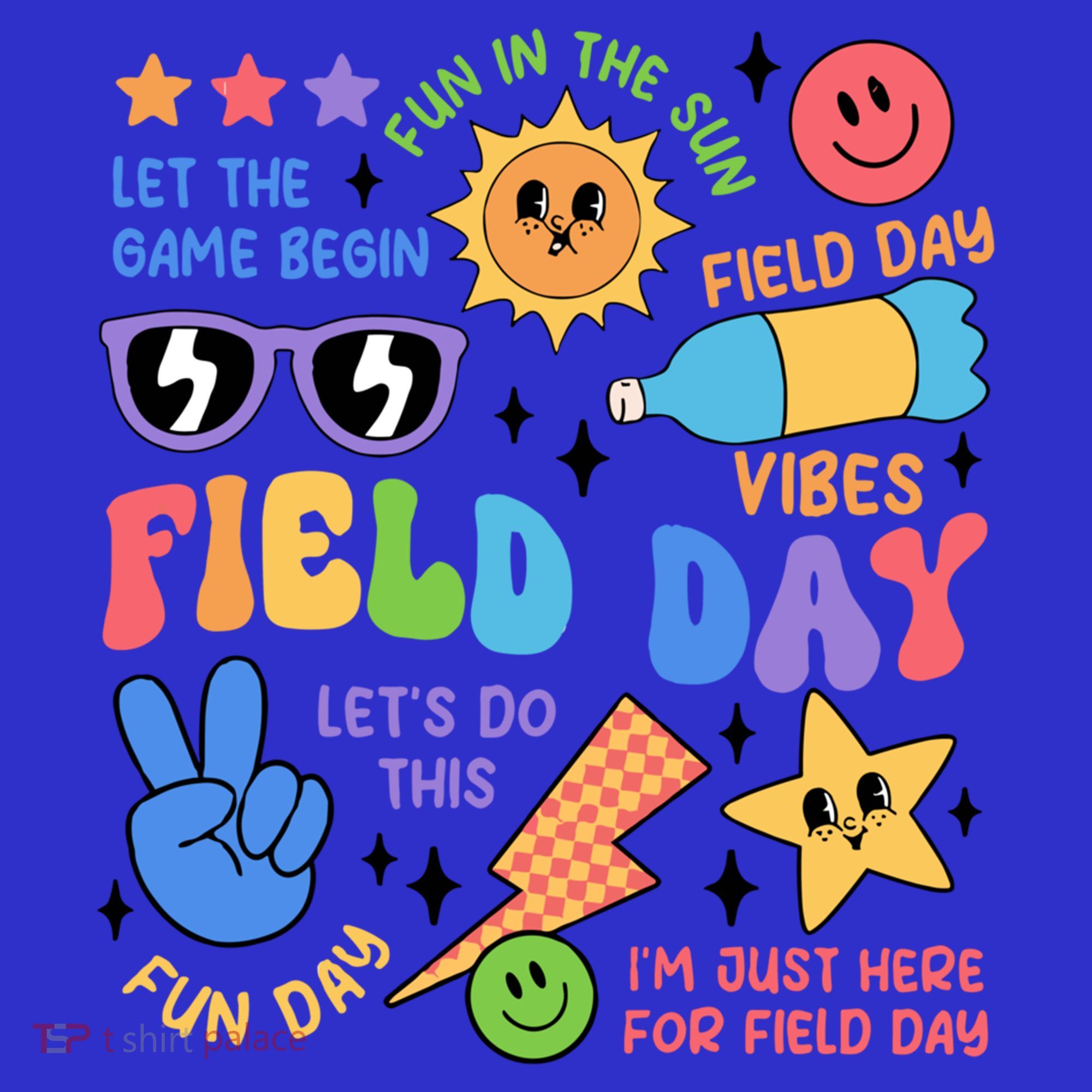 Retro Field Day Last Day Of School Teacher Field Day Cute Gift Sweatshirt