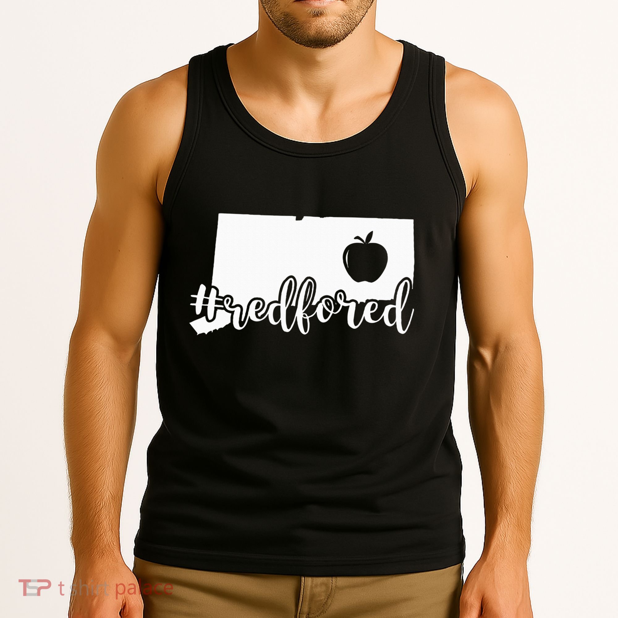 Red For Ed Connecticut Teacher Public Education Tank Top