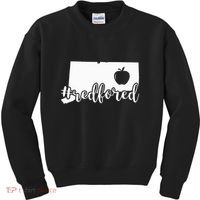 Red For Ed Connecticut Teacher Public Education Kids Sweatshirt thumb 0