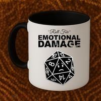 Roll For Emotional Damage Coffee Mug thumb 2