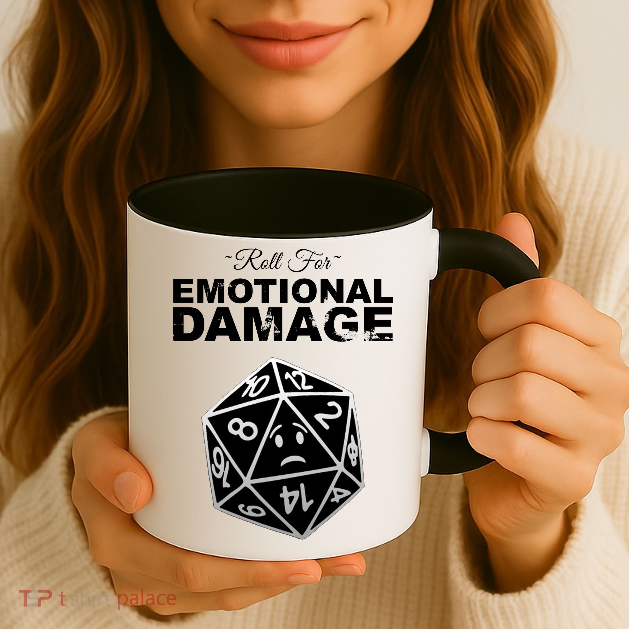 Roll For Emotional Damage Coffee Mug