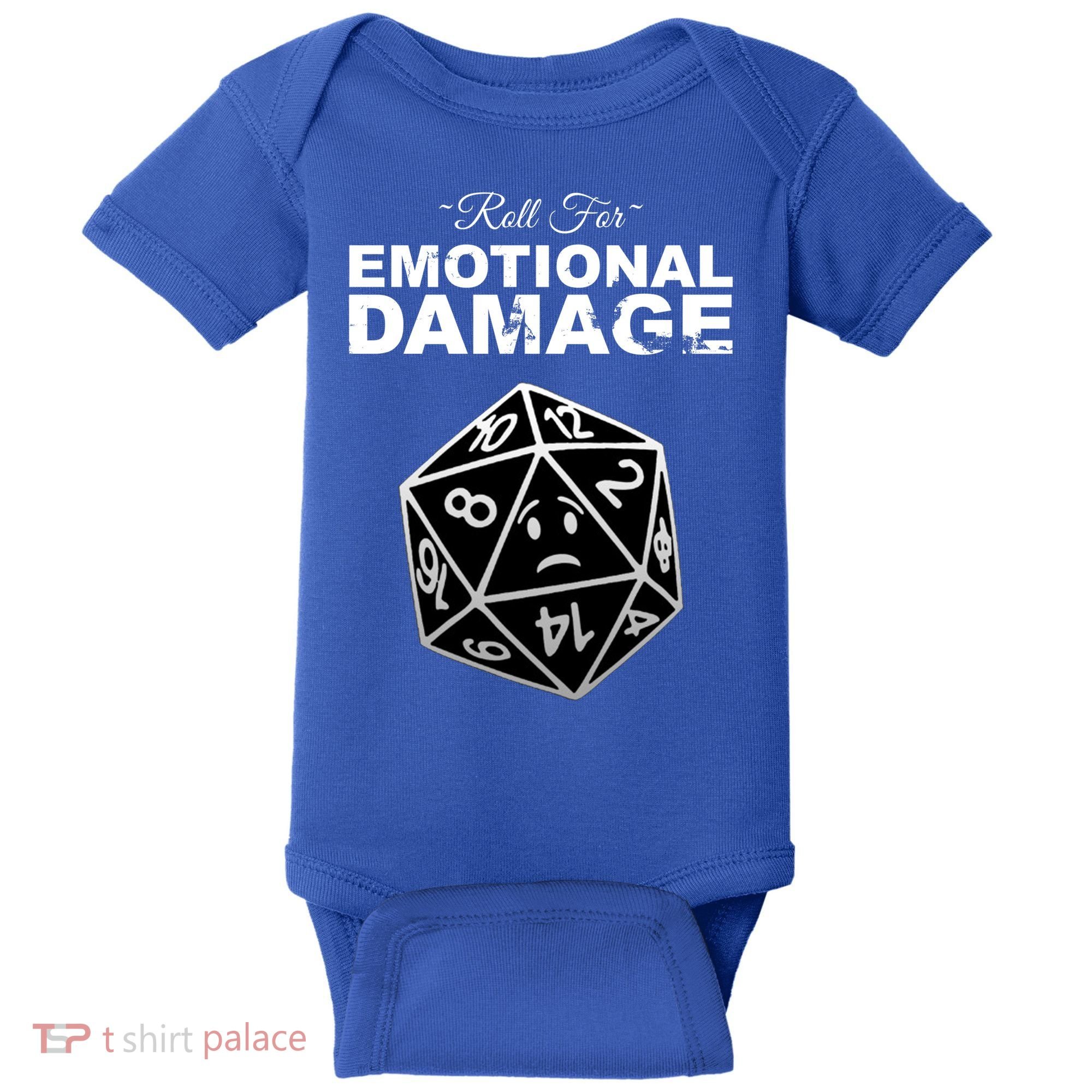 Roll For Emotional Damage Baby Bodysuit