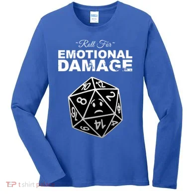 Roll For Emotional Damage Women's Long Sleeve Shirt