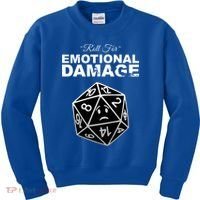 Roll For Emotional Damage Kids Sweatshirt thumb 0