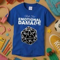 Roll For Emotional Damage Kids T-Shirt thumb 3