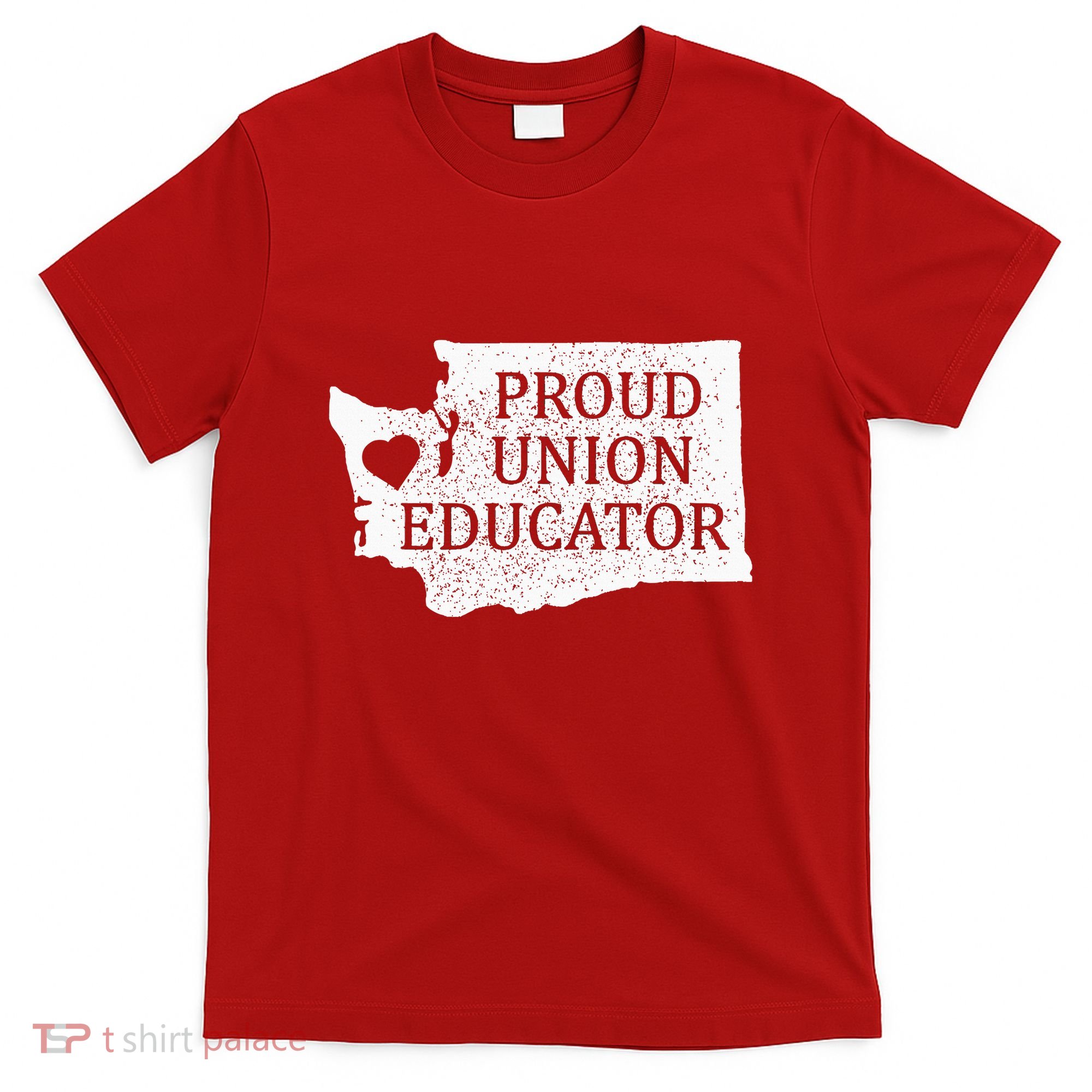 Red For Ed Washington Teacher Protest Union Educator T-Shirt