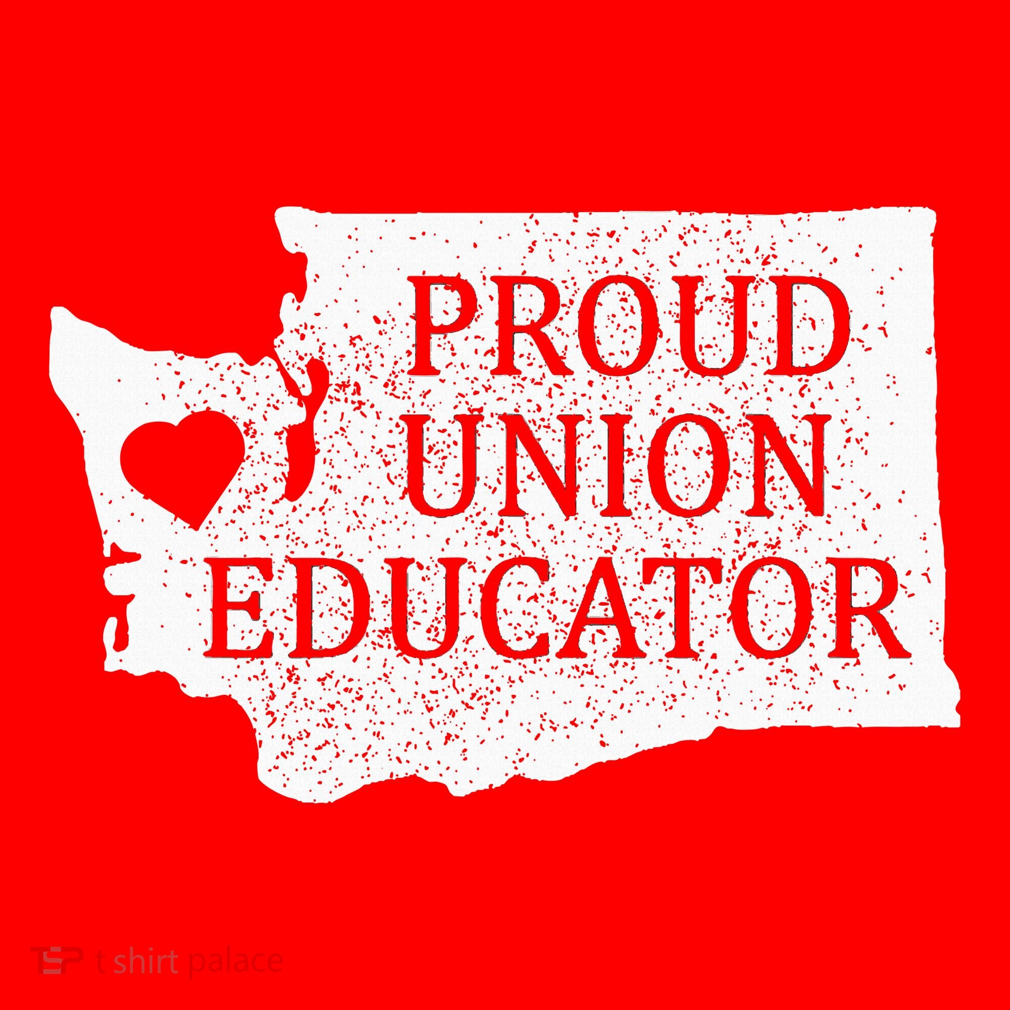 Red For Ed Washington Teacher Protest Union Educator Kids Sweatshirt