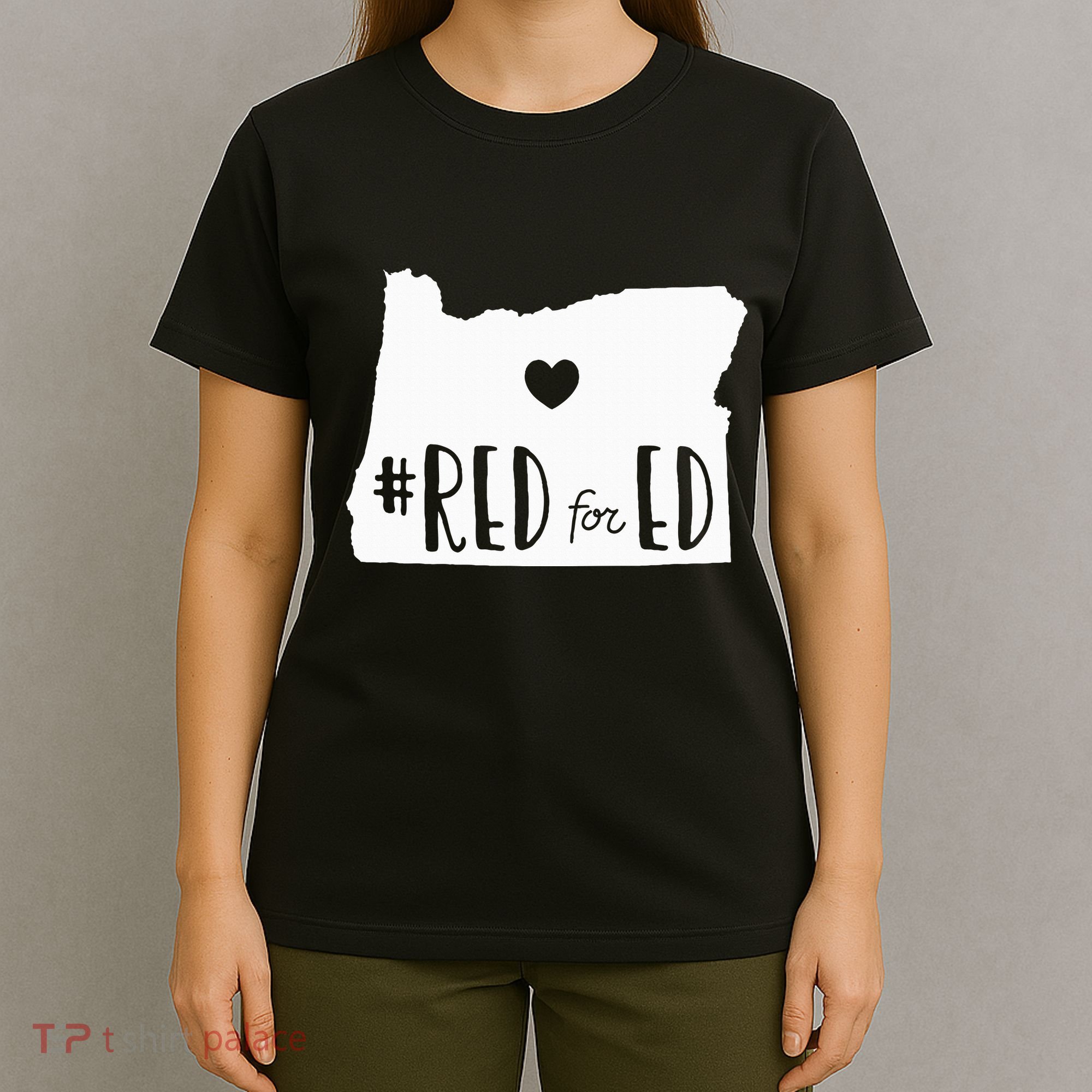 Red For Ed Oregon Teacher Public Education Supporter T-Shirt