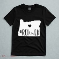Red For Ed Oregon Teacher Public Education Supporter T-Shirt thumb 5