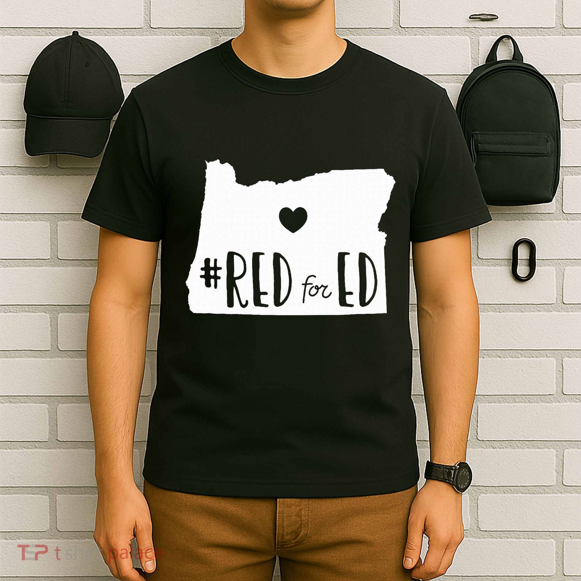 Red For Ed Oregon Teacher Public Education Supporter T-Shirt