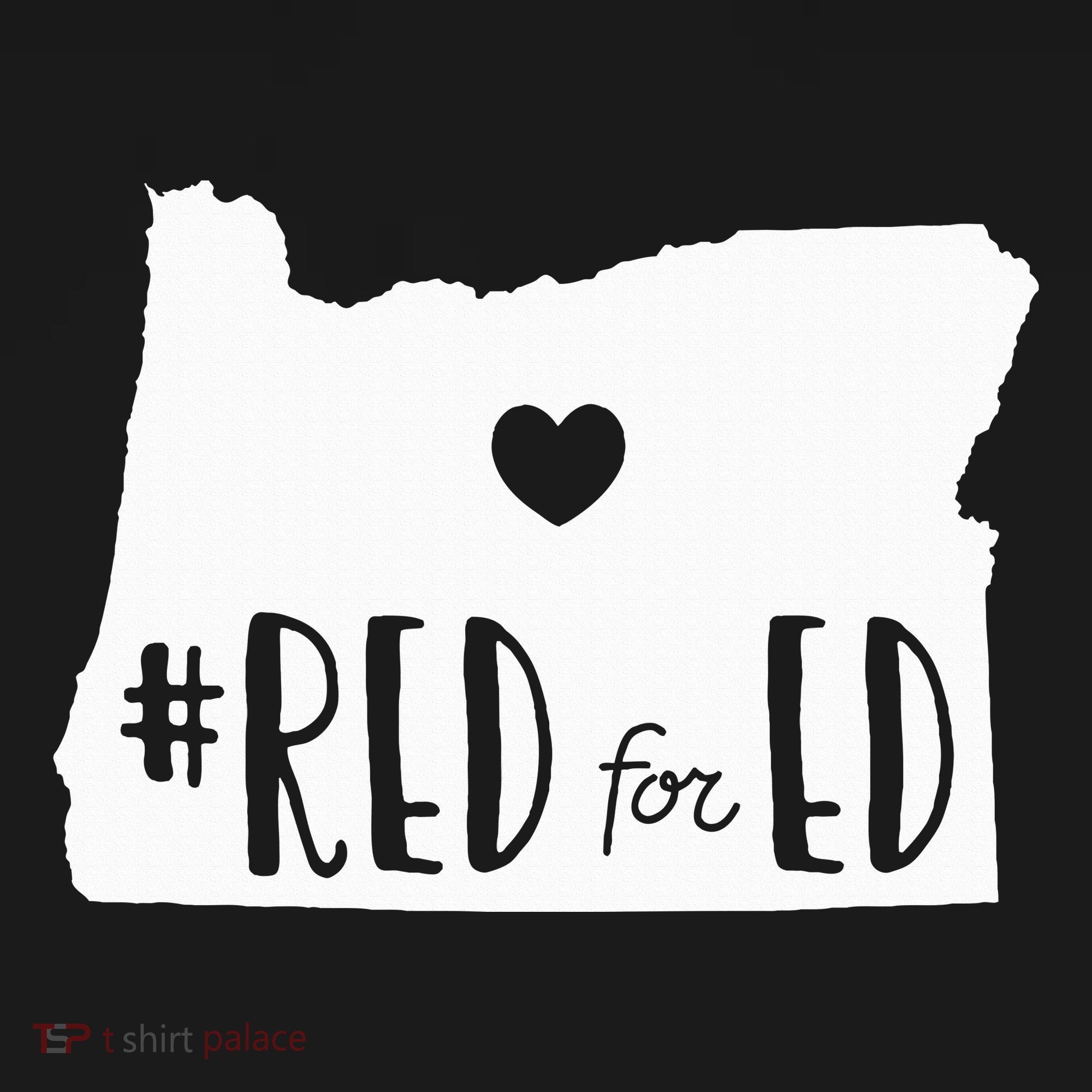 Red For Ed Oregon Teacher Public Education Supporter Kids Hoodie