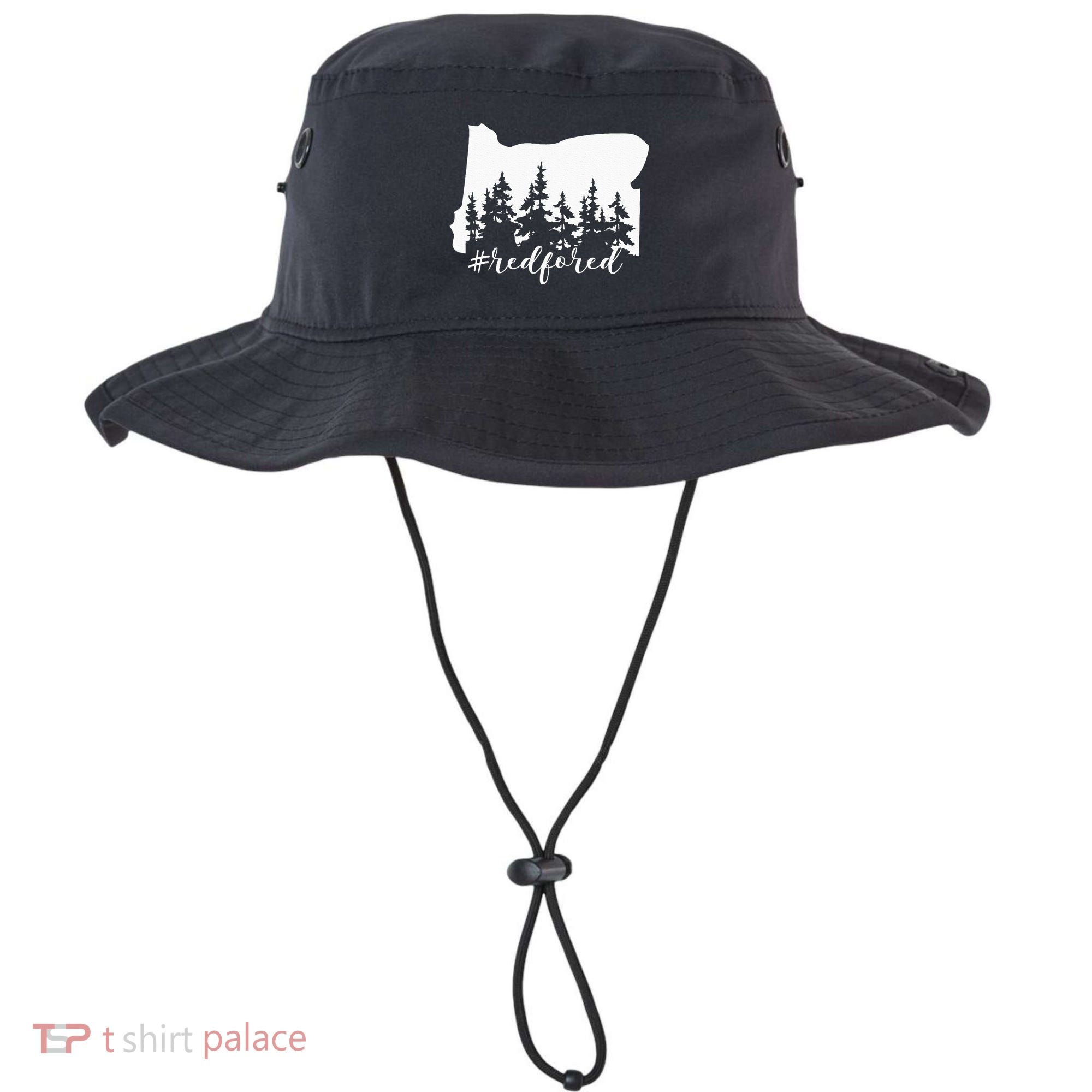 Red For Ed Oregon Trees Teacher Support Bucket Hat