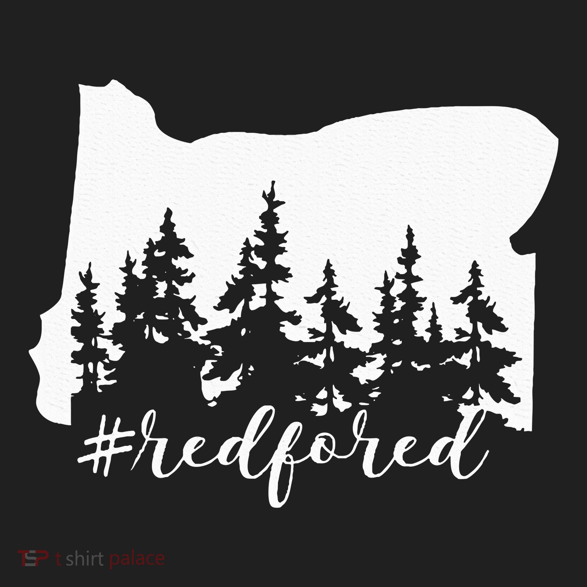 Red For Ed Oregon Trees Teacher Support Tumbler