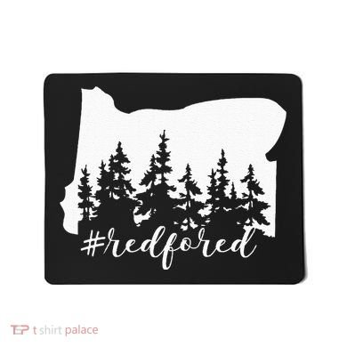 Red For Ed Oregon Trees Teacher Support Mousepad