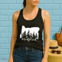 Red For Ed Oregon Trees Teacher Support Women's Tank Top thumb 2