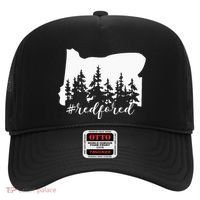Red For Ed Oregon Trees Teacher Support Hat thumb 0