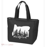 Red For Ed Oregon Trees Teacher Support Tote Bag thumb 3