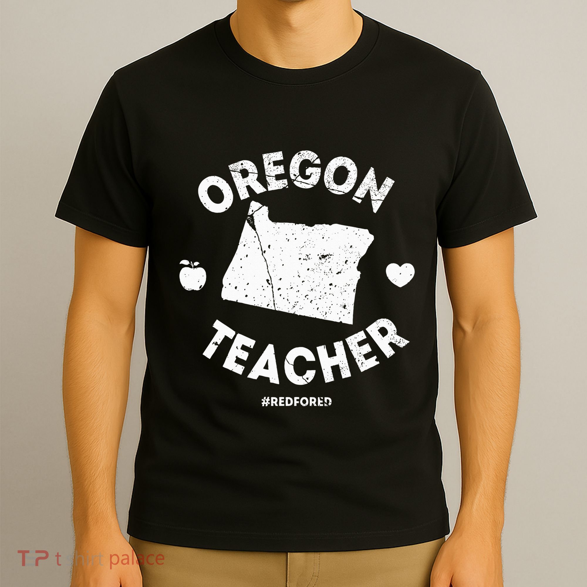 Red For Ed Teacher Oregon Or Education T-Shirt