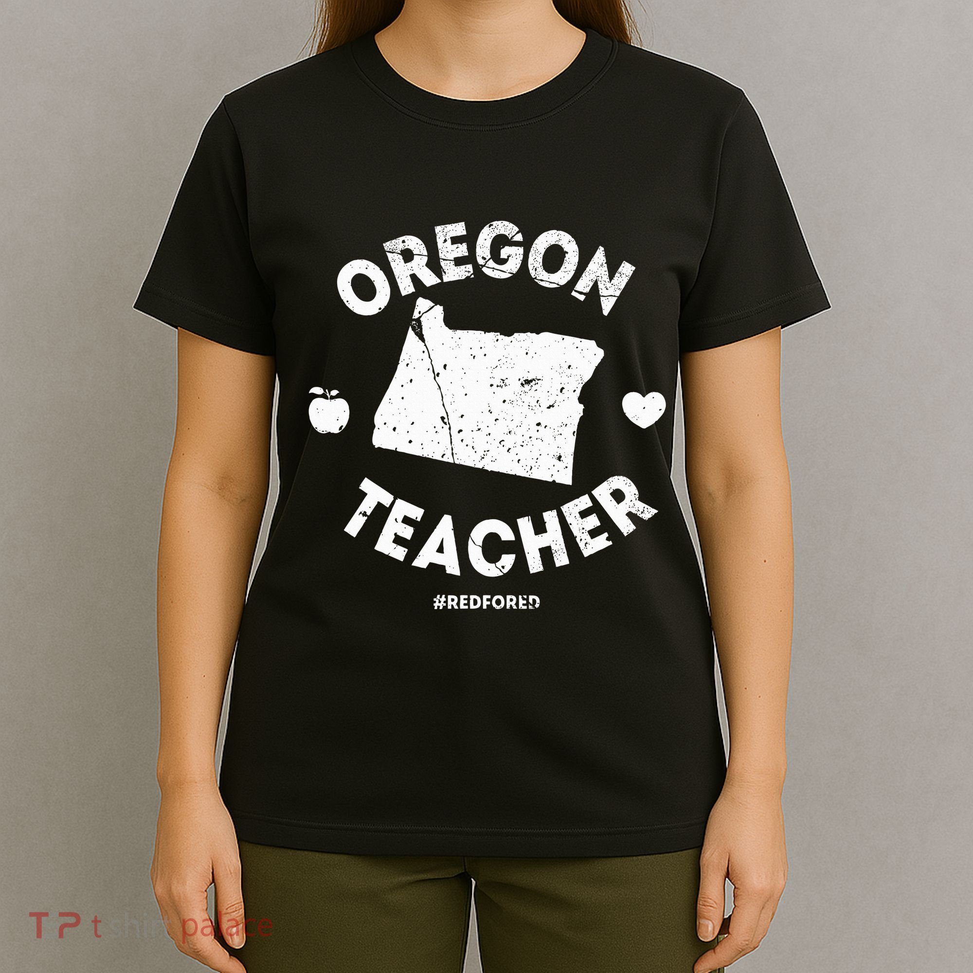 Red For Ed Teacher Oregon Or Education T-Shirt
