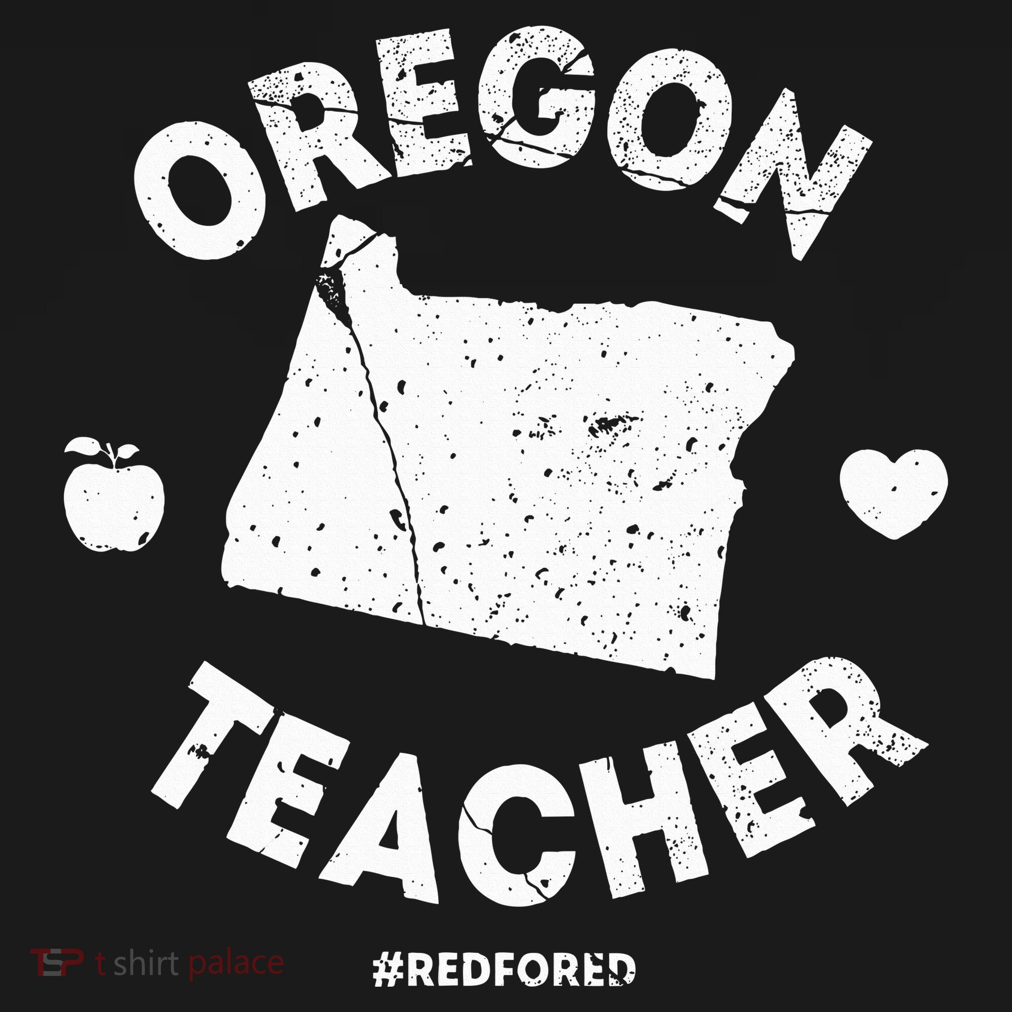 Red For Ed Teacher Oregon Or Education Polo