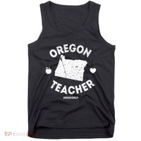 Red For Ed Teacher Oregon Or Education Tank Top thumb 0