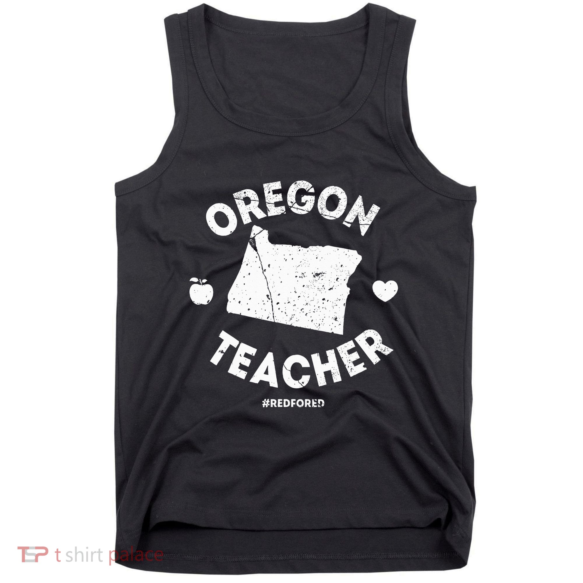 Red For Ed Teacher Oregon Or Education Tank Top