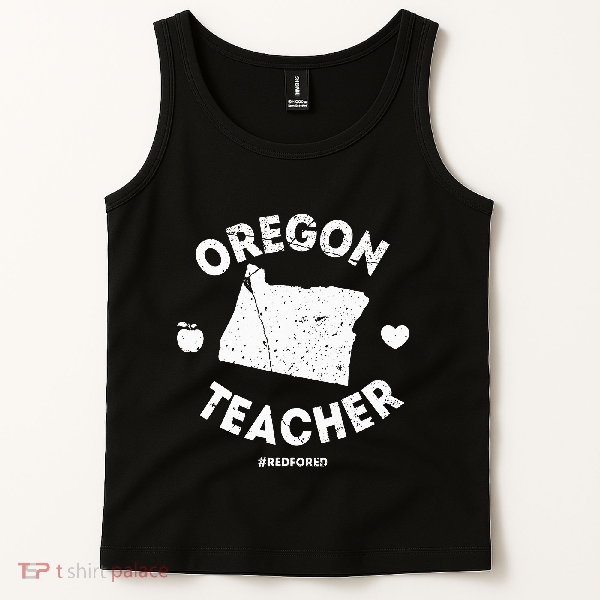 Red For Ed Teacher Oregon Or Education Tank Top