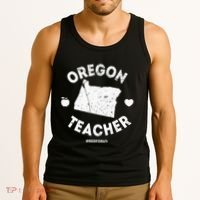 Red For Ed Teacher Oregon Or Education Tank Top thumb 3