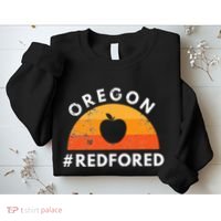 Red For Ed Oregon Teacher Public Education Supporter Sweatshirt thumb 2